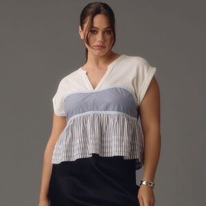 NWT Anthropologie-Pilcro Swing peplum top